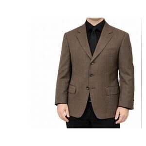 Vintage Hart Schaffner Marx Nordstrom Blazer 40S Brown Wool Made in USA Classic